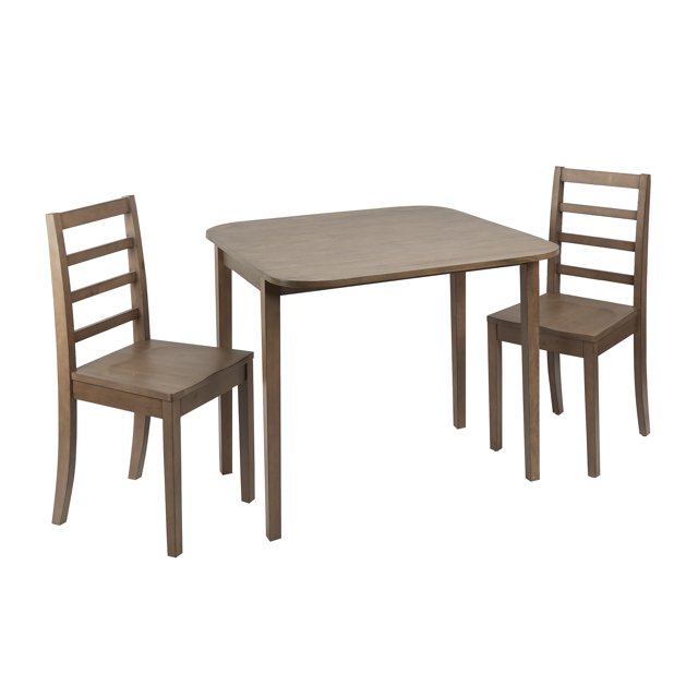 Mason 3 Piece Drop Leaf Dining Set with Ladderback Chairs