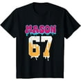thumbnail image 1 of Mason 67 Funny Ice Cream Drip Baseball Ice Cream Drip T-Shirt, 1 of 5