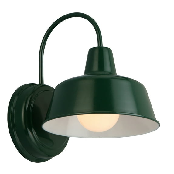 Design House Mason Modern Farmhouse Wall Light, Forest Green, 8 Inch