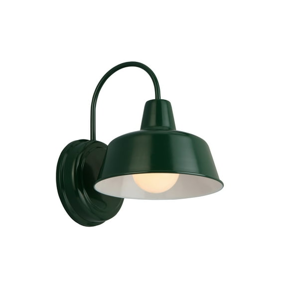 Design House Mason Modern Farmhouse Forest Green 1-Light Indoor/Outdoor 8" Wall Light