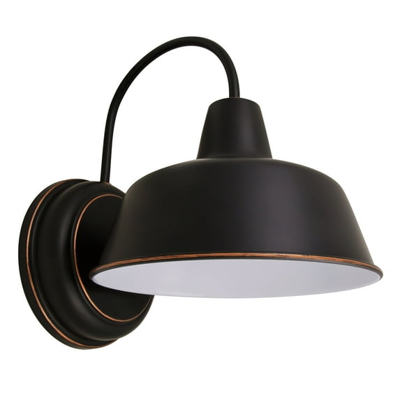 Design House Mason 8.38" Integrated LED Indoor/Outdoor Wall Mount Light, Oil Rubbed Bronze