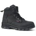 thumbnail image 1 of Mason, Black, Men's all leather, 6” steel toe safety boot, waterproof, electric shock protection, American made, 1 of 3