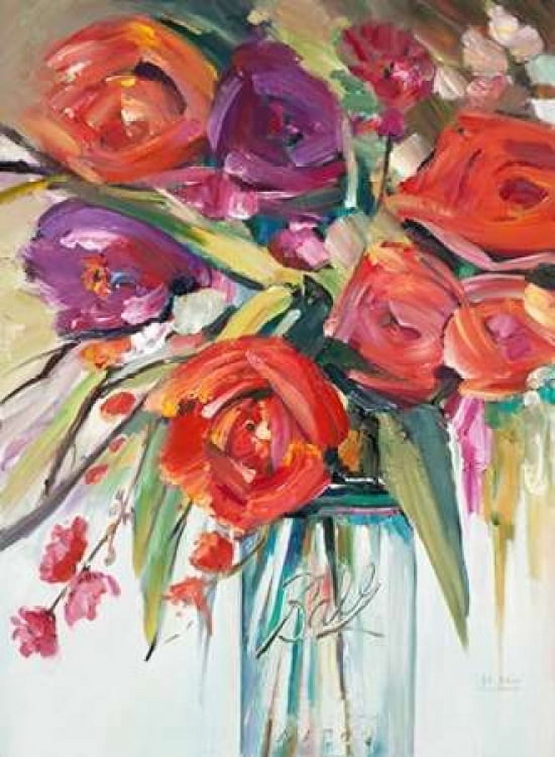 Mason Bloom 1 Canvas Art - Art Atelier Alliance (18 x 24)