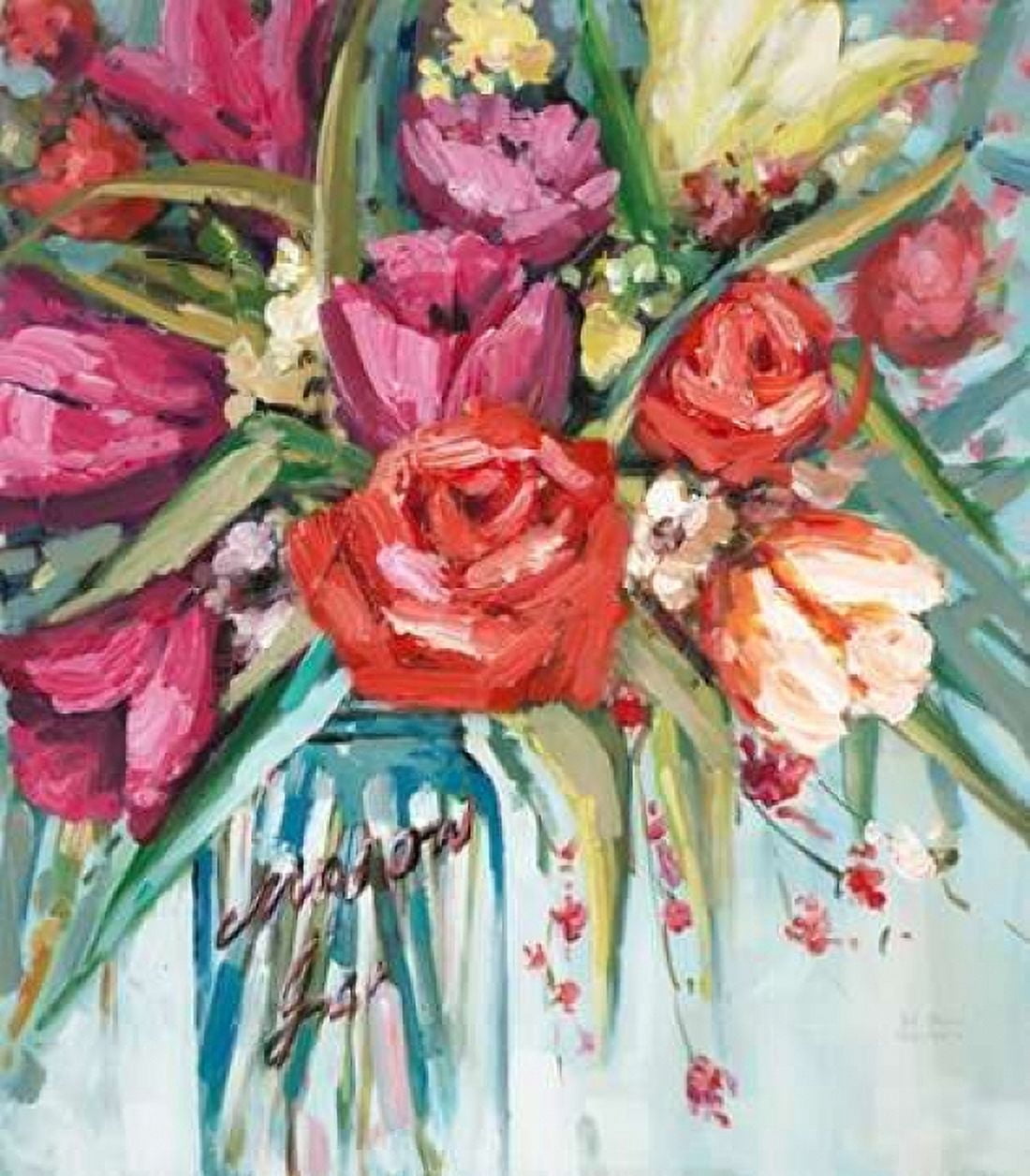 Mason Bloom 2 Canvas Art - Art Atelier Alliance (24 x 24)