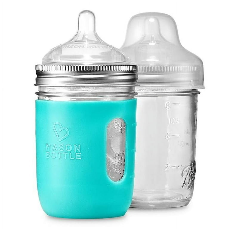 Mason Bottle Ounce Glass Baby Bottles DIY Kit: Convert Your