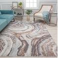 thumbnail image 1 of Mason Brooks Cressida CA10A River Reflection Abstract Contemporary Gray Area Rug, 2'6" x 4', 1 of 7
