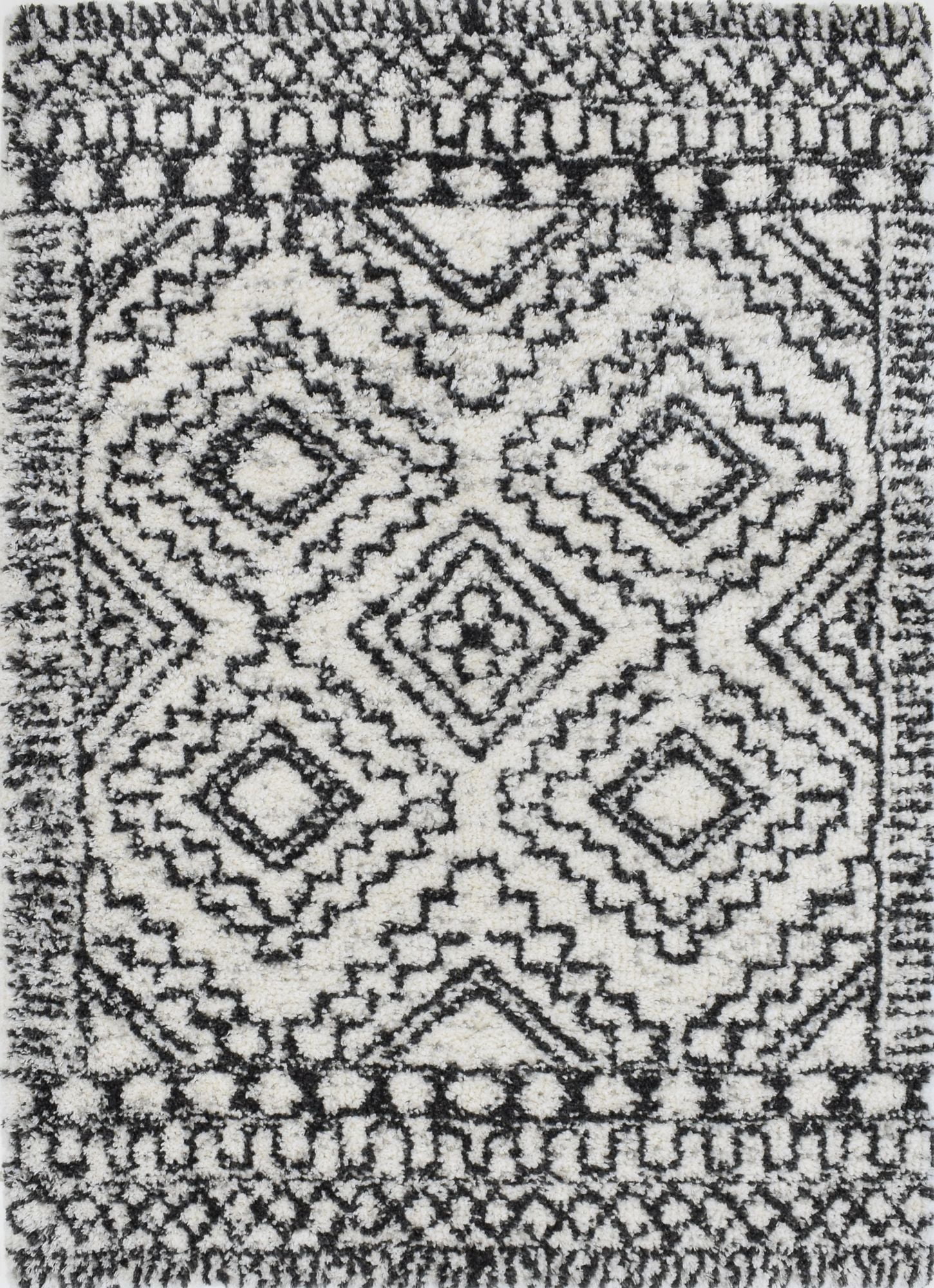 Mason Brooks Indigo Shag CG30A Transitional Geometric 2'6" X 4' Area Rug