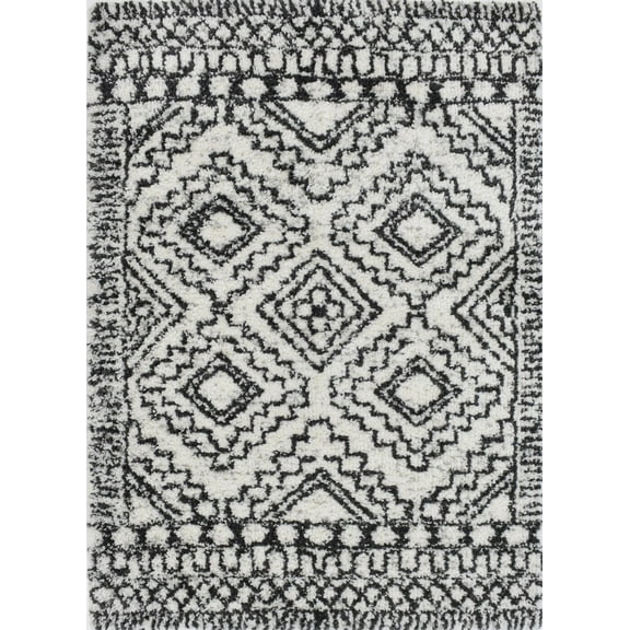 Mason Brooks Indigo Shag CG30A Transitional Geometric 2'6" X 4' Area Rug