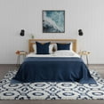 thumbnail image 1 of Mason Brooks Indigo Shag CG50A Transitional Geometric 2'6" X 4' Area Rug, 1 of 6
