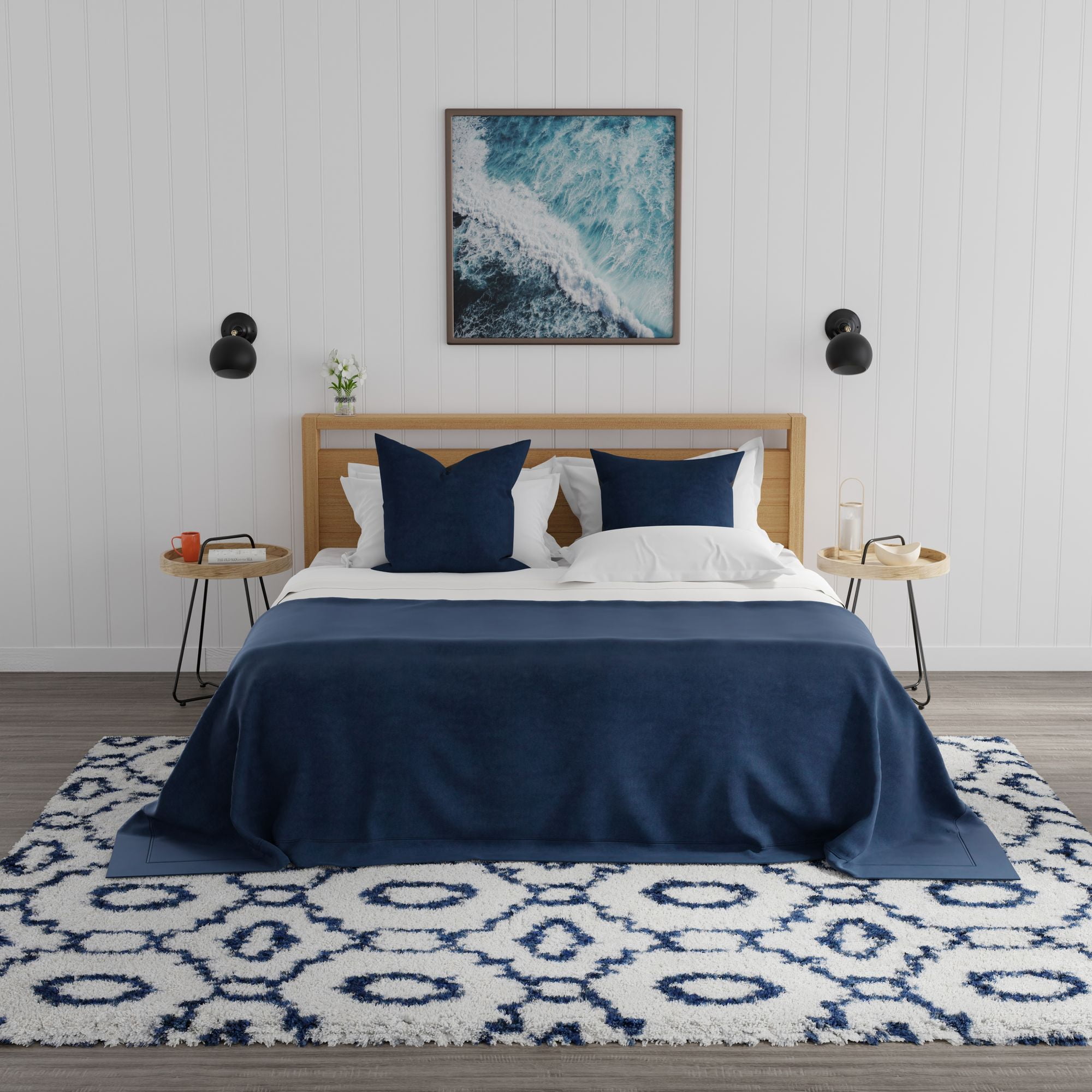 Mason Brooks Indigo Shag CG50A Transitional Geometric 8'3" X 10'0" Area Rug