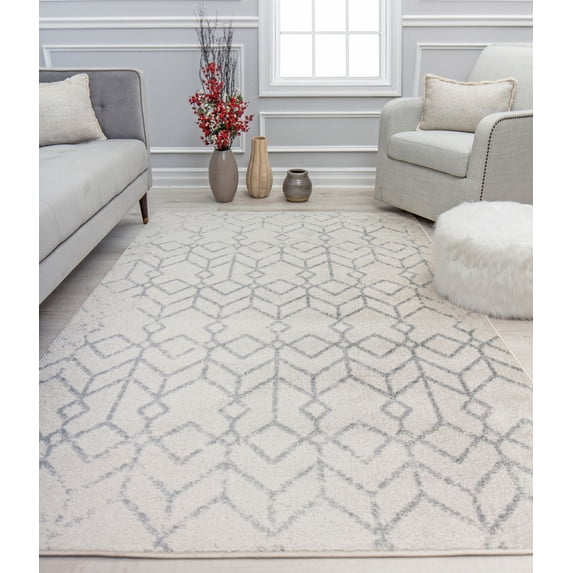 Mason Brooks Ryder KN30C Illuminated Ivory Moroccan Tribal Ivory Area Rug, 2'6" x 8'