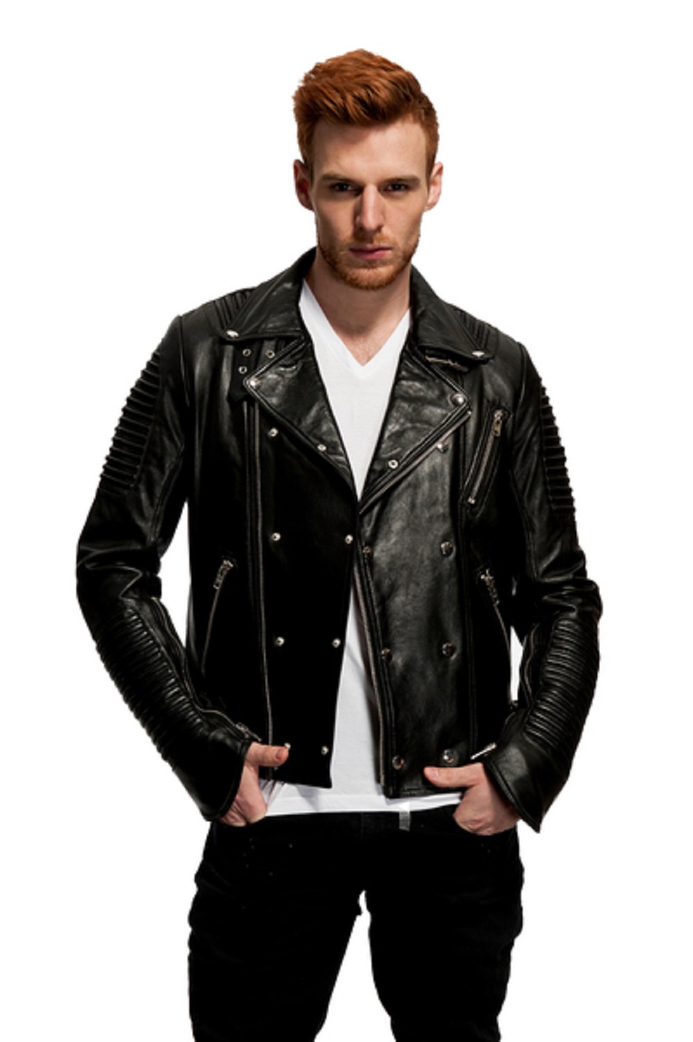 Mason & Cooper Empire Leather Moto Jacket - image 1 of 4