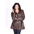 thumbnail image 1 of Mason & Cooper Women's Leather Jacket with Zip Out Hood, 1 of 3