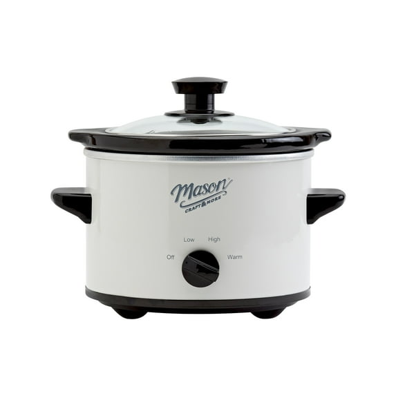Mason Craft & More 1.5qt Slow Cooker - White