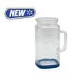 thumbnail image 1 of Mason Craft & More Glass 0.5 Gallon Pitcher with Removable Plastic Lid and Silicone Base, Navy, Useful for Serving Chilled Drinks, 1 of 6
