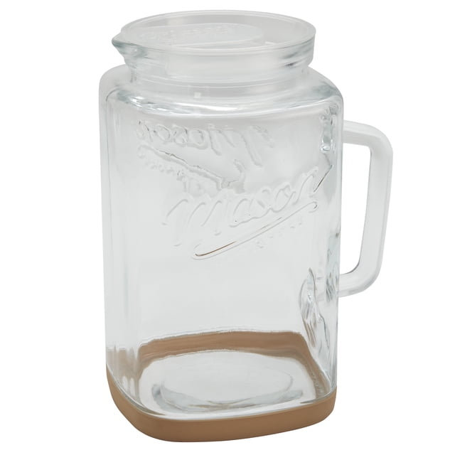 Mason Craft & More Glass 1 Gallon Pitcher with Removable Plastic Lid ...