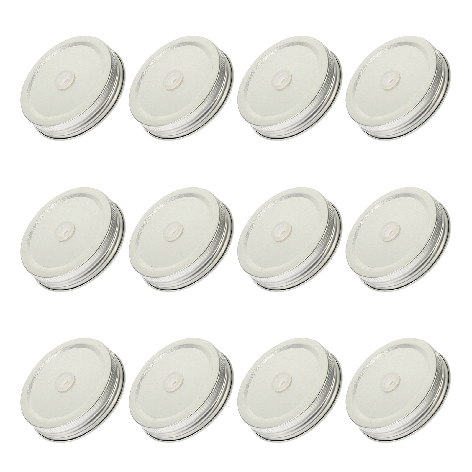 Mason Cup Lid Jar Lids with Straw Hole Sealing Iron Canning Holes Wide