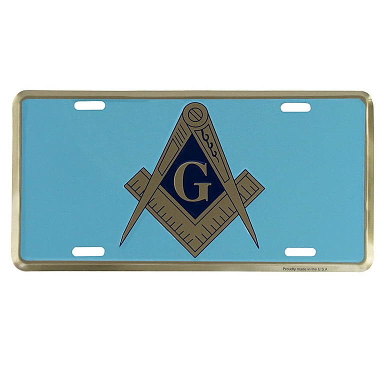 Mason Emblem Masonic G Metal License Plate Car Truck Tag Freemason Gift Auto Tag Mason Emblem Masonic G Metal License Plate Car Truck Tag Freemason Gift Auto Tag