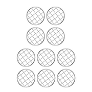 Mason Flower Jar Insert Lid for Wide Mouth Mason Canning Jars Metal Flower Lid Insert Mason Grid Flower Organizer Lid Insert Mason Jar Lids with Straw Hole 10 PiecesSilver,2.7"