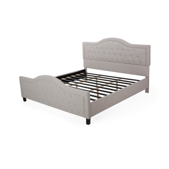 Mason Fully-Upholstered Traditional King-Sized Bed Frame