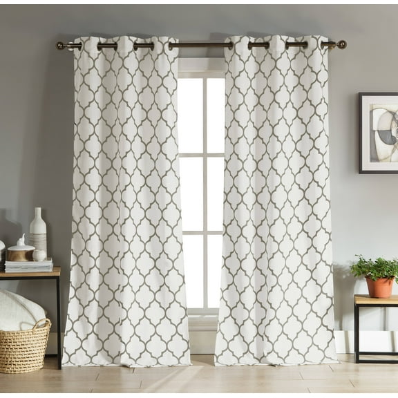 Mason Geometric Window Curtain Set