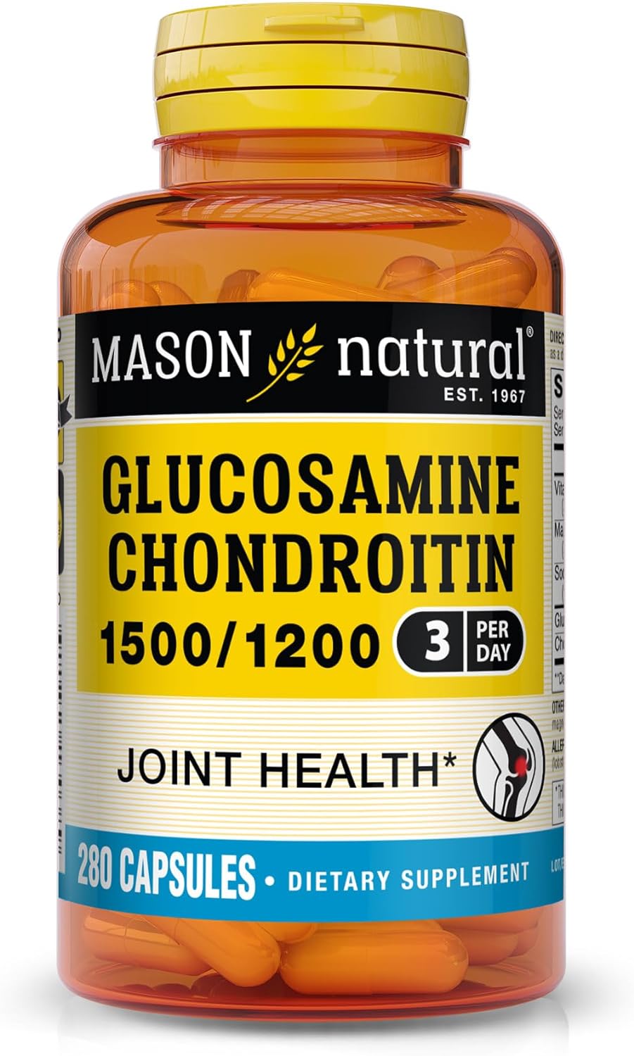 Mason Glucosamine/Chondroitin Maximum Strength 280 Capsules