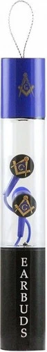 Mason Greek Beats Performance Ear Buds With Microphone [Blue]