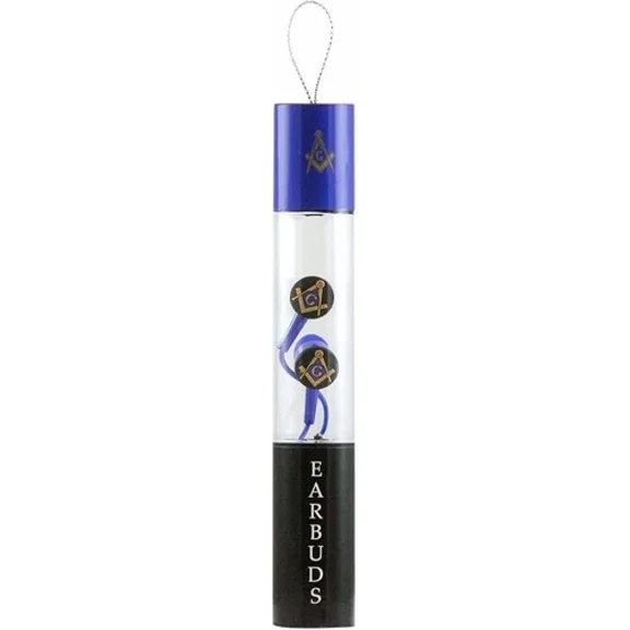 Mason Greek Beats Performance Ear Buds With Microphone [Blue]