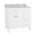 thumbnail image 1 of Mason Hill 36 Inch Oak Vanity with Oval Undermount Sink - White, 1 of 1