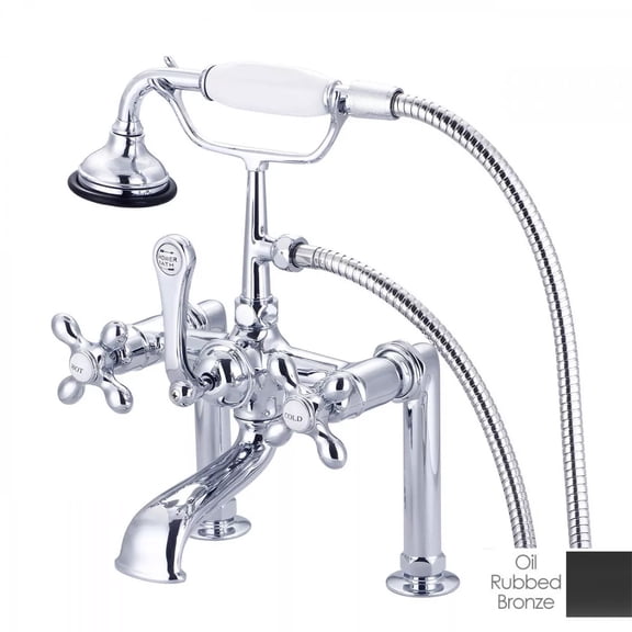 Mason Hill Collection Clawfoot Tub Deck Mount English Telephone Faucet with Handshower