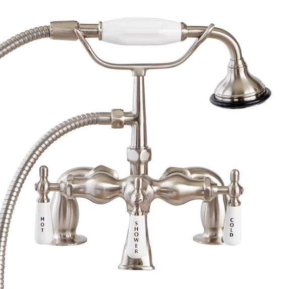 Mason Hill Collection Deck Mount Traditional Tub Faucet with Handshower