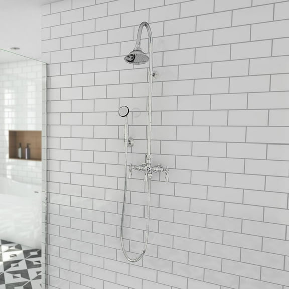 Mason Hill Collection Exposed Shower Set with Handshower - Chrome