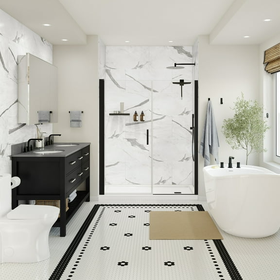 Mason Hill Glue-Up Alcove Shower Wall Tiles Kit