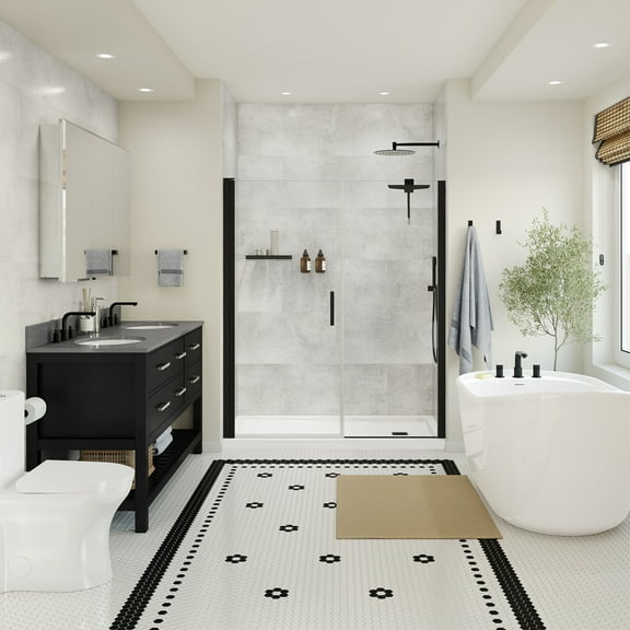 Mason Hill Glue-Up Alcove Shower Wall Tiles Kit