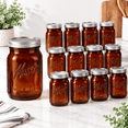 Mason Jar 32 Oz 12 Pack Gljars -with Airtight Lids For Pickling ...
