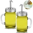 thumbnail image 1 of Mason Jar Cups with Pour Spout Lid - (2 Pack), 1 of 6