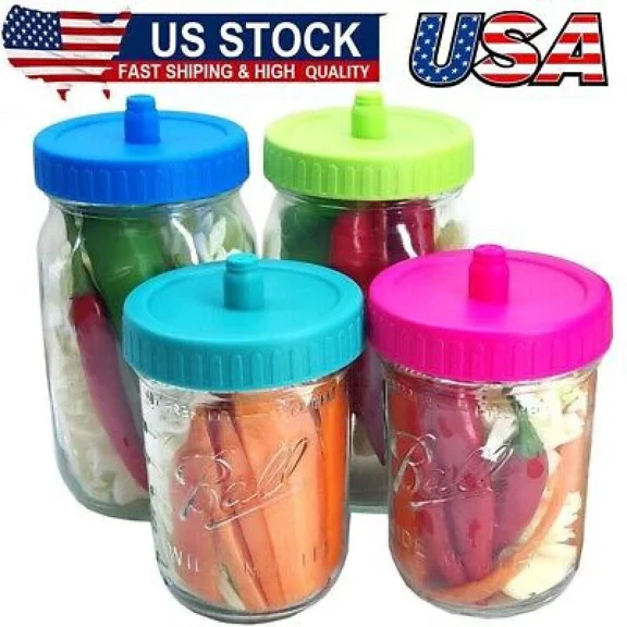 Mason Jar Fermentation Pickle Pipes - Airlock Fermentation Lids Fermenter Caps