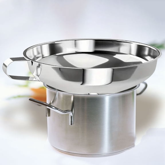 Mason Jar Funnel, Canning Funnel with Handle for Wide and Regular Jar, Canning Funnel, Canning Funnel for Wide and Regular Jars, Stainless Steel Canning Supplies, Stainless Steel Kitchen Funnel