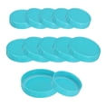 thumbnail image 1 of Mason Jar Lids, 18 pack Plastic Storage Lids with Seals, 10 Regular Mouth 8 Wide Mouth (Light Blue), 1 of 6