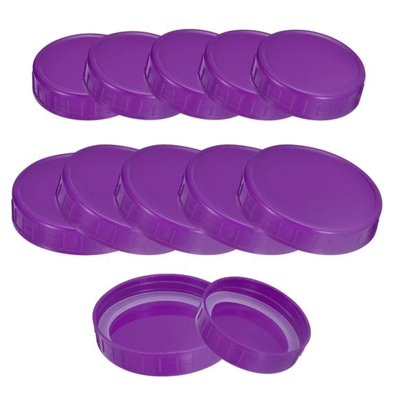 Lids Mason Jar Lids, 18 pack Plastic Storage Lids with Seals, 10 Regular ...