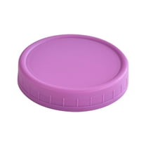 Mason Jar Lids - Colored Plastic Mason Lids Regular Mouth, Leak Proof Canning Covers with Silicone Rings for Ball, Reusable Can Tops Caps Covers for Jars