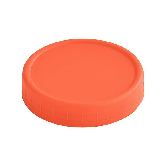 Mason Jar Lids - Colored Plastic Mason Lids Regular Mouth, Leak Proof Canning Covers with Silicone Rings for Ball, Reusable Can Tops Caps Covers for Jars