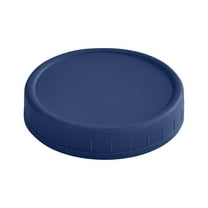 Mason Jar Lids - Colored Plastic Mason Lids Regular Mouth, Leak Proof Canning Covers with Silicone Rings for Ball, Reusable Can Tops Caps Covers for Jars