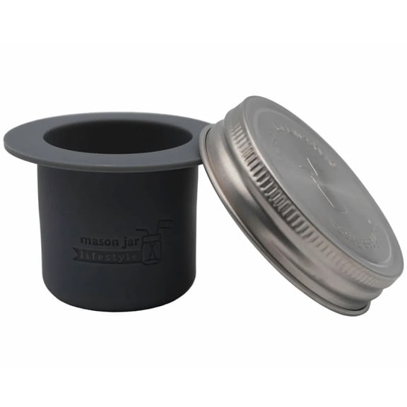 Mason Jar Lifestyle Divider Cup with Stainless Steel Lid, Regular Mouth - 1 ct