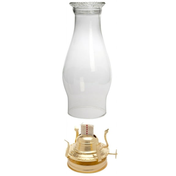 Mason Jar Oil Lamp Burner & Chimney Set - Rustic Design, Universal Fit - Perfect for Farmhouse & Vintage Décor