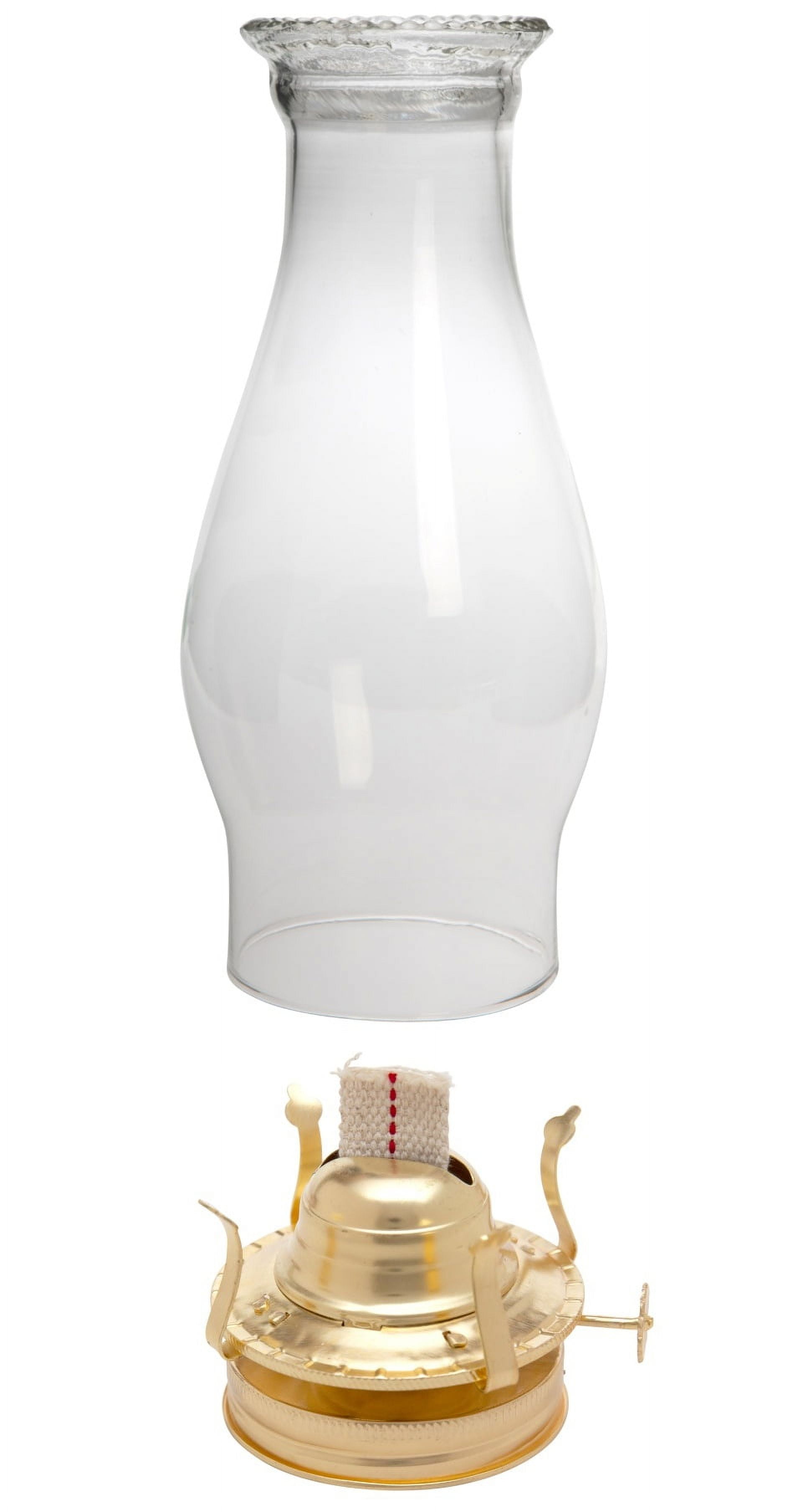 Mason Jar Oil Lamp Burner & Chimney Set Rustic Design, Universal Fit Perfect for Farmhouse