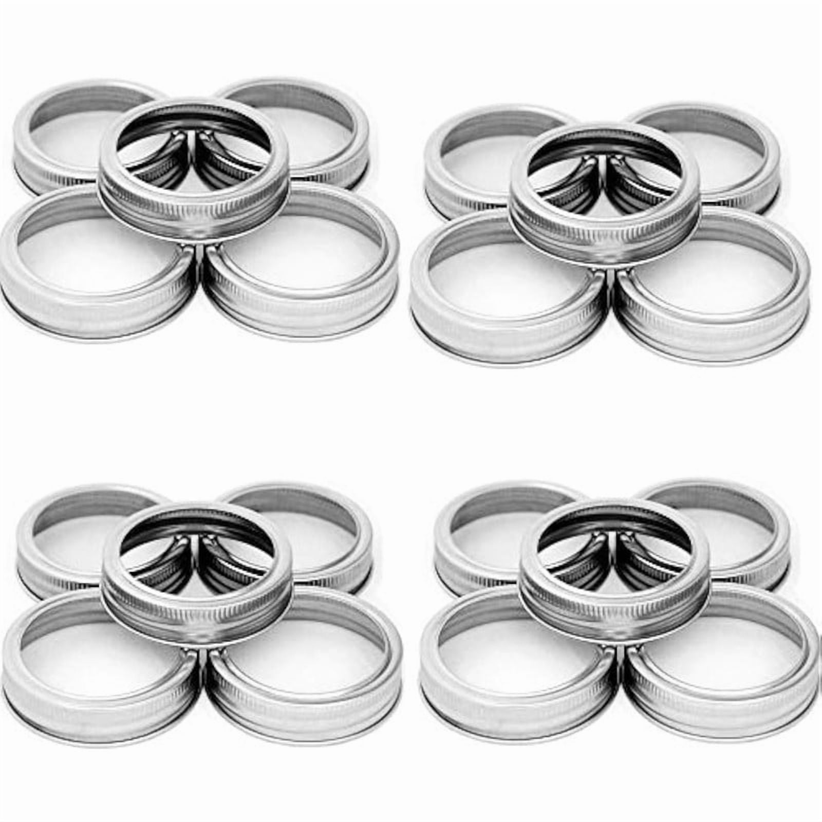 Mason Jar Replacement Rings or Durable & Rustproof Tinplate Metal Bands ...