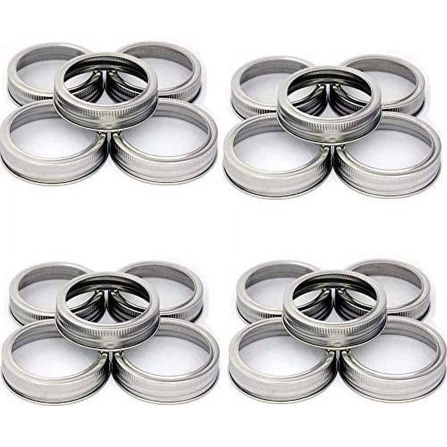 Mason Jar Replacement Rings or Durable & Rustproof Tinplate Metal Bands