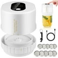 thumbnail image 1 of Electric Mason Jar Vacuum Sealer, FiveBox Vacuum Sealer for Wide-Mouth&Regular Mouth Mason Jars, Cordless Auto Stop Mason Jar Vacuum Sealer Kit with Can Opener for Food Storage and Fermentation,White, 1 of 7