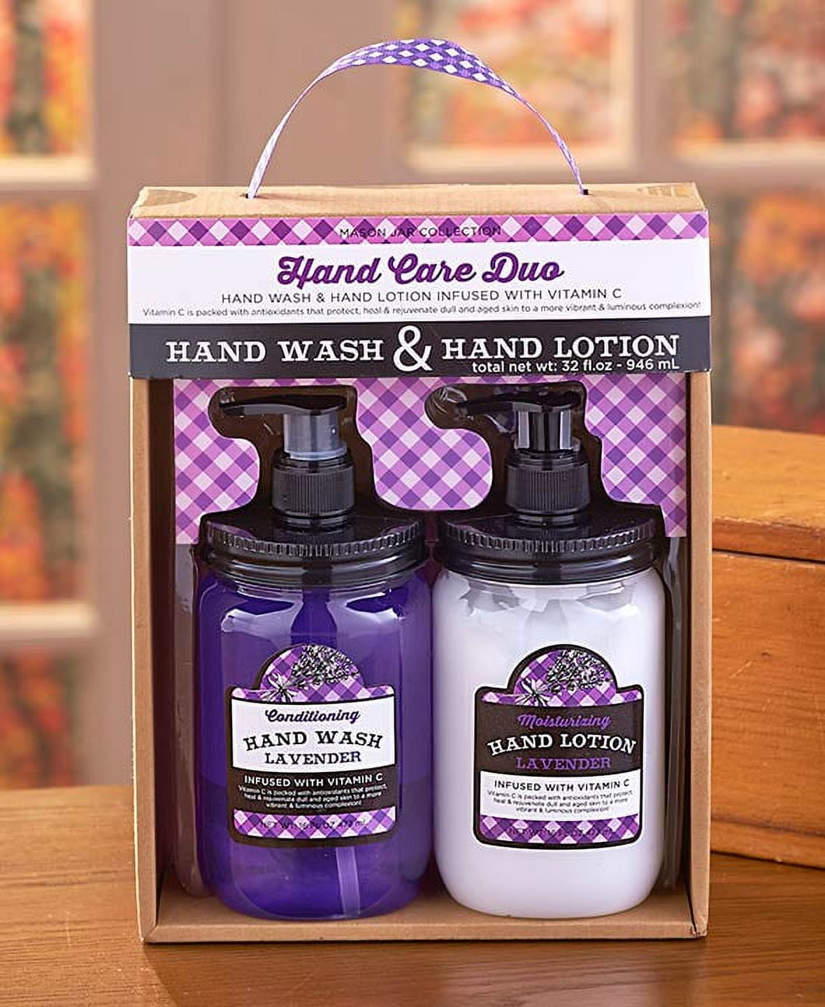 Mason Jar Soap and Lotion Sets Lavender